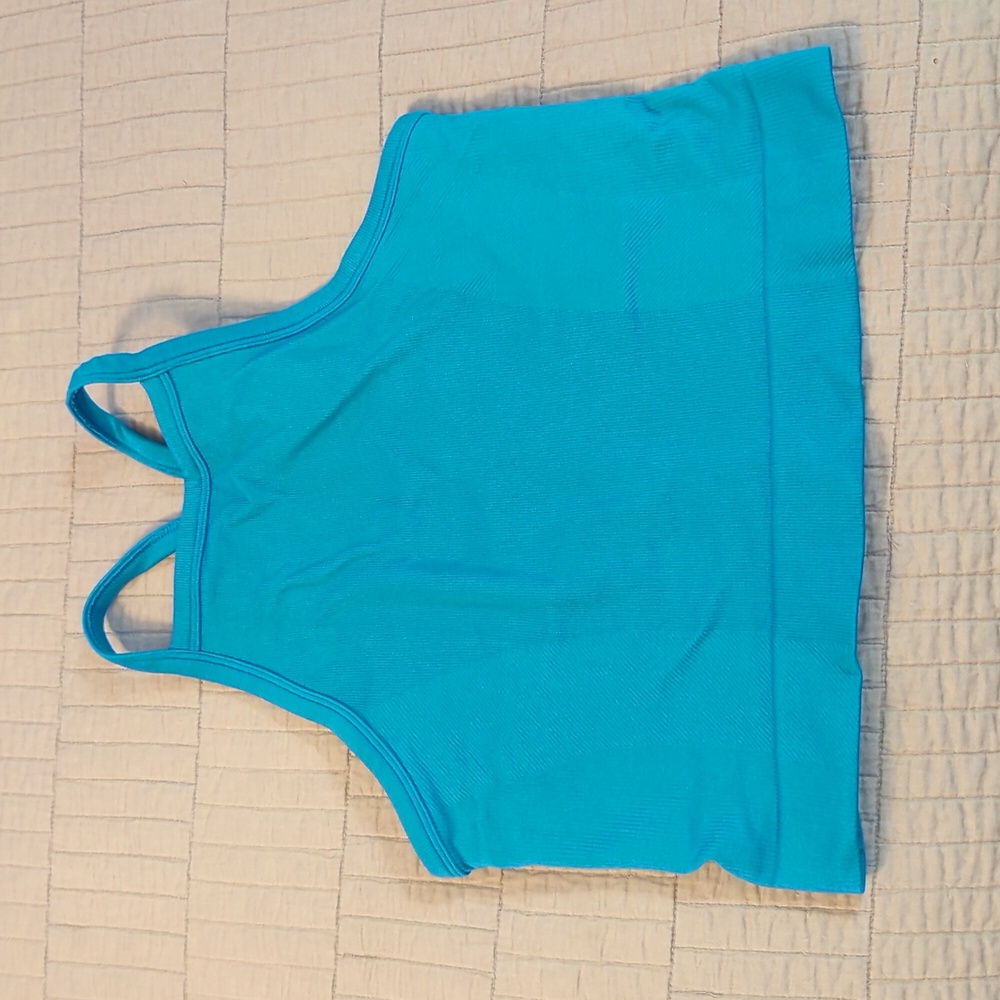 Blue workout top